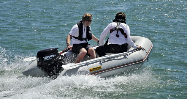 Tohatsu 9.8hp outboard - running shot