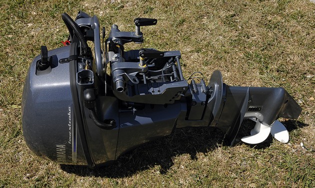 Yamaha 9.9hp outboard - laid down