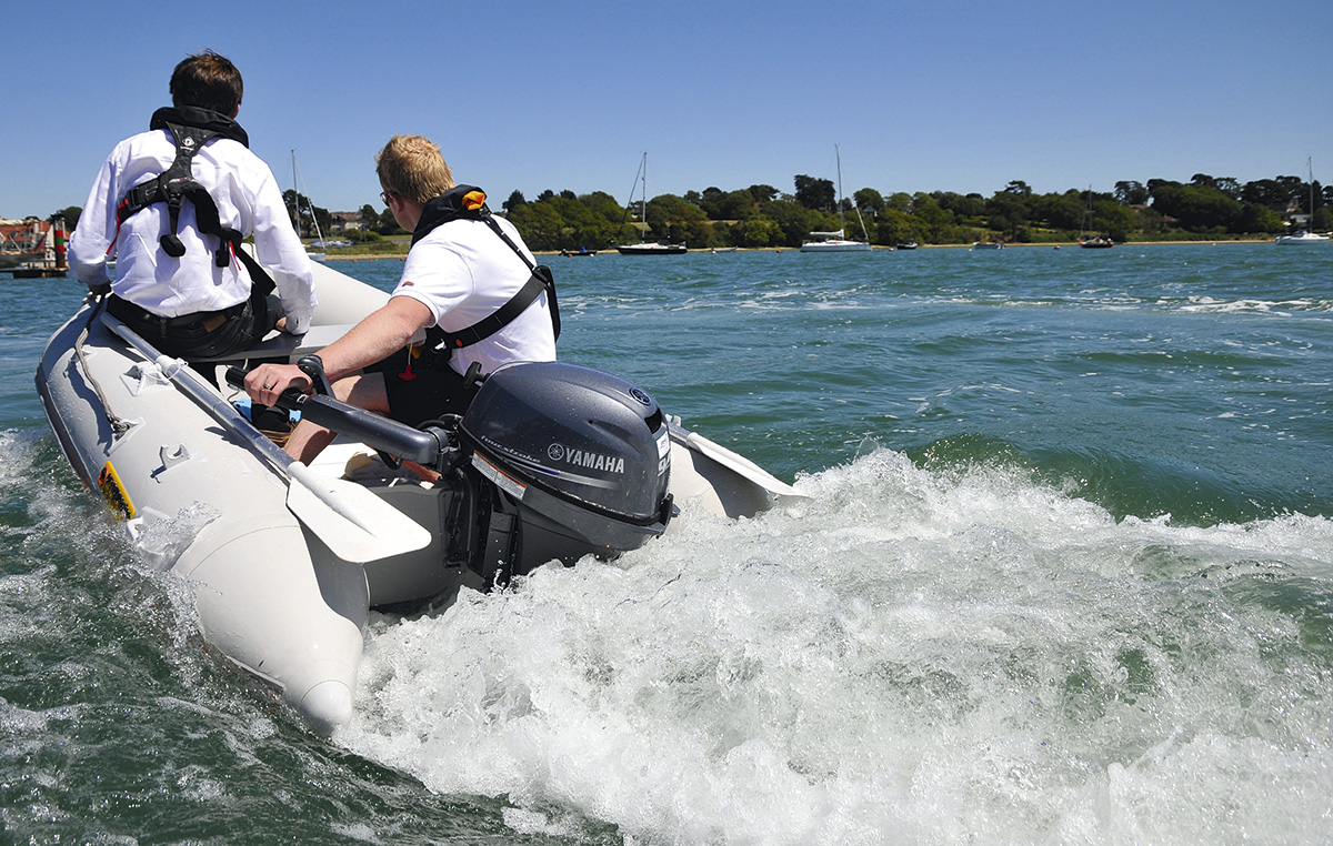 Yamaha 9.9hp outboard - running shot