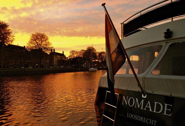 Dutch sunset on Nomade