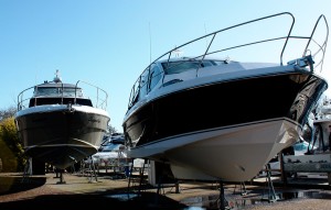 Haines boats on display at Norfolk Yacht Agency, Haines Boat Show