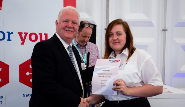 Caitlin-Davies-british-marine-apprenctice-princess-yachts-chris-gates-equal-pay-day