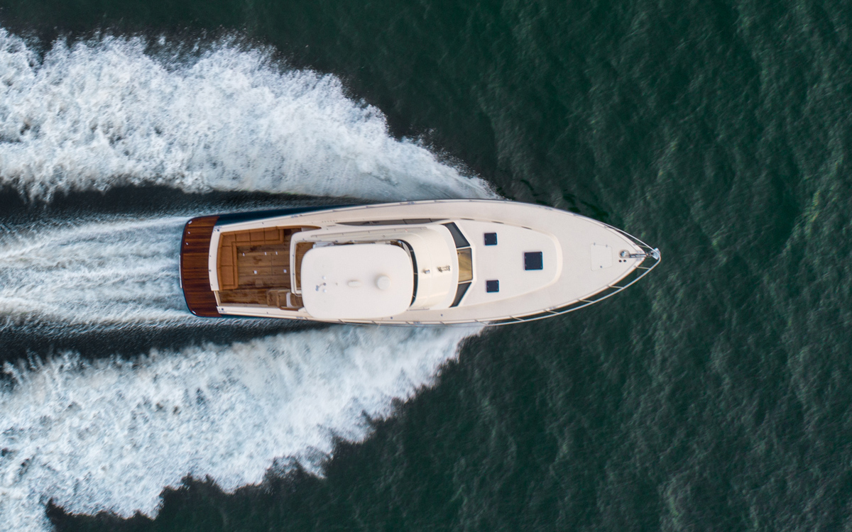Palm-Beach-50-fly-yacht-review-aerial-view