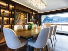 Sirena-88-yacht-review-dining-area-credit-Jeff-Brown
