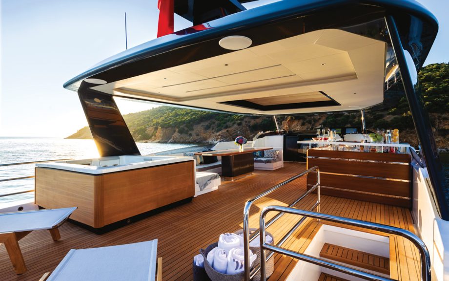 Sirena-88-yacht-review-flybridge-credit-Jeff-Brown