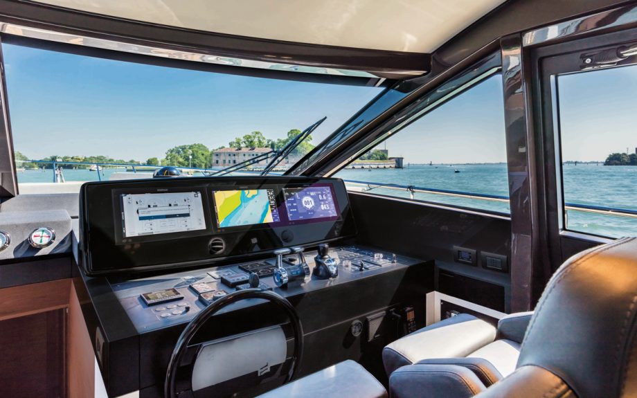 ferretti-670-yacht-review-Lower-helm