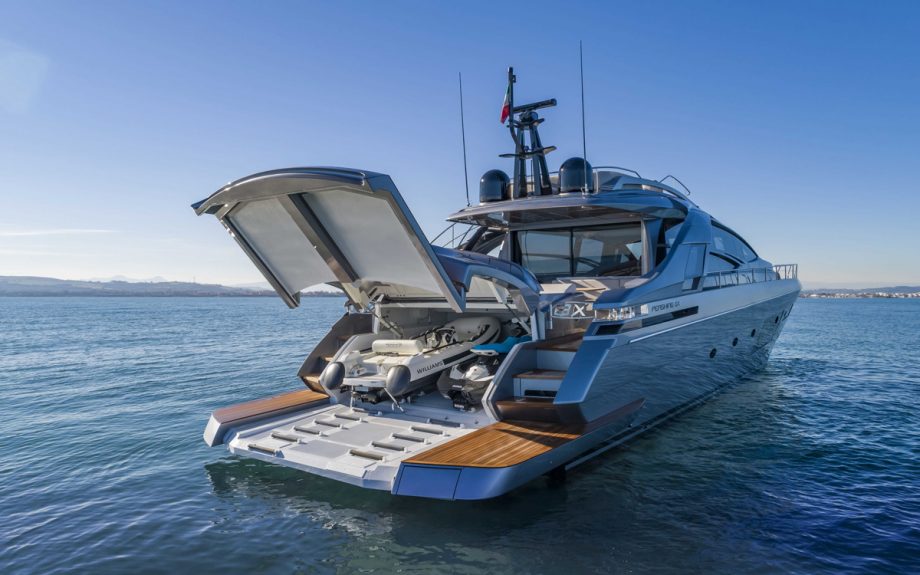 Pershing-8X-yacht-test-review-garage