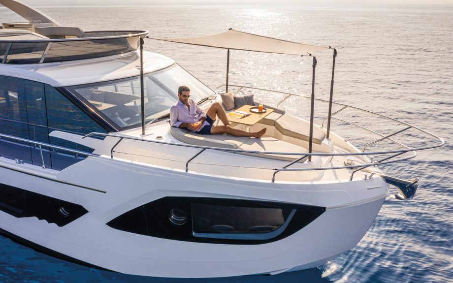 absolute-47-fly-boat-test-yacht-review-foredeck-shade