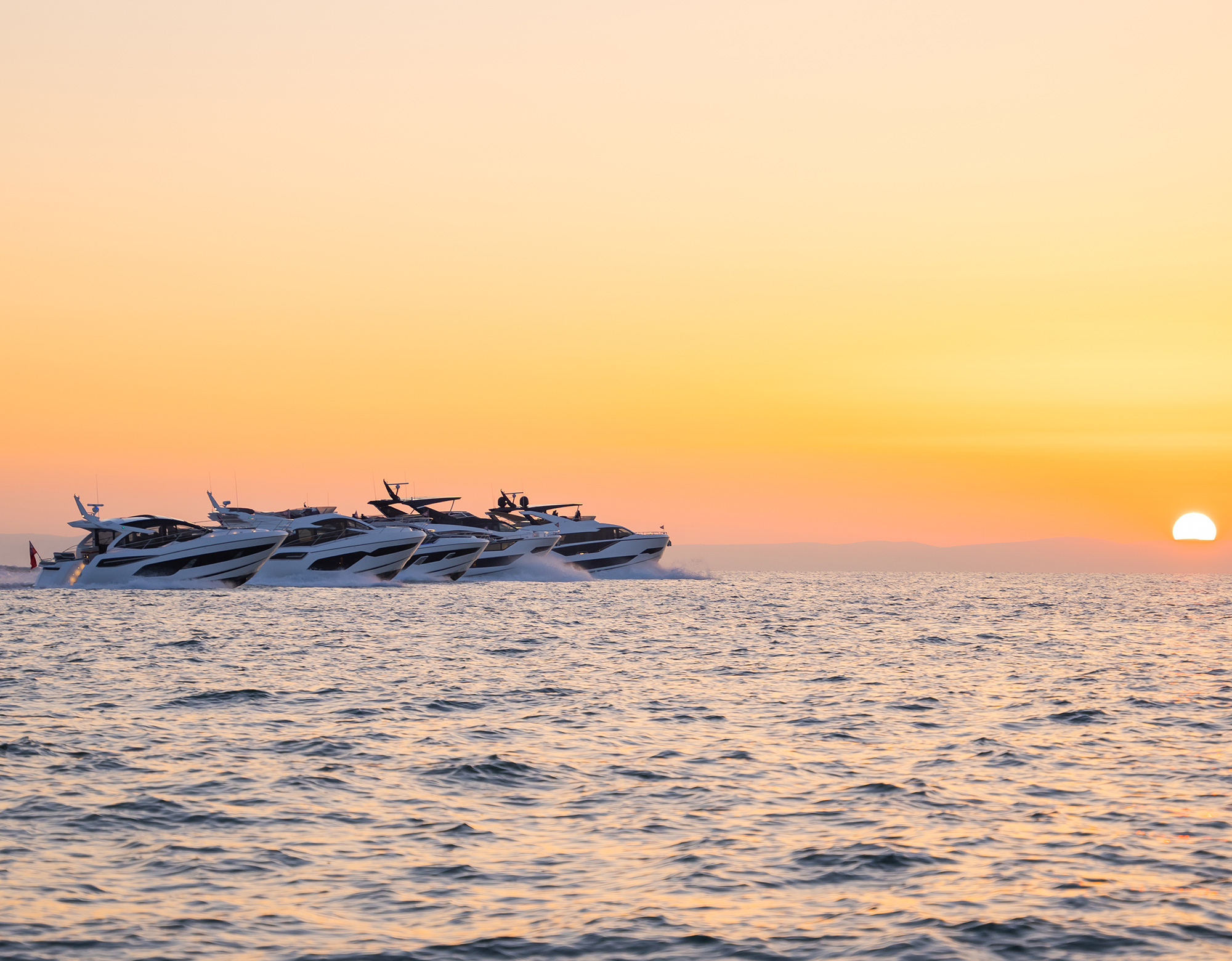 Sunseeker unveil five new yachts together for the first time