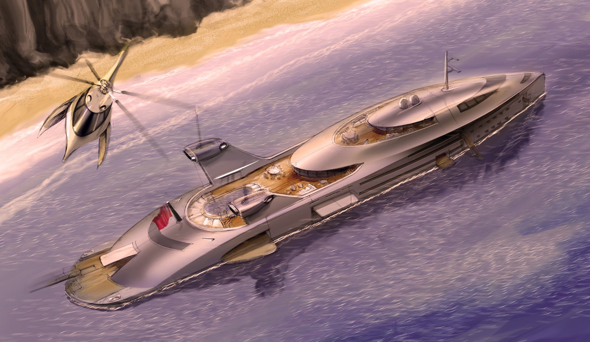 Feadship EXPV: Double deckhouse concept revealed at FLIBS 2022
