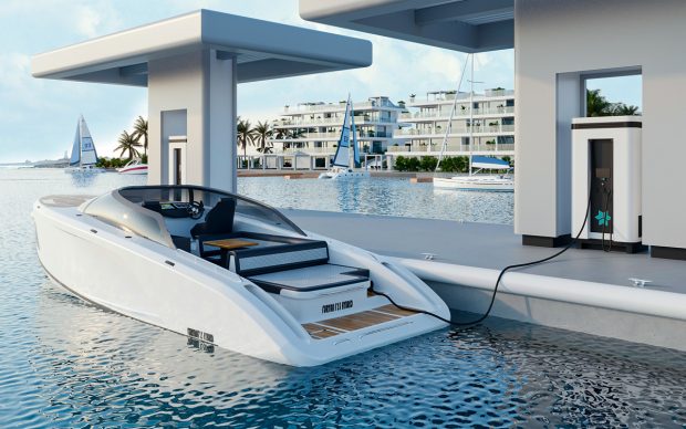furyan-f35-hybrid-boat-charging
