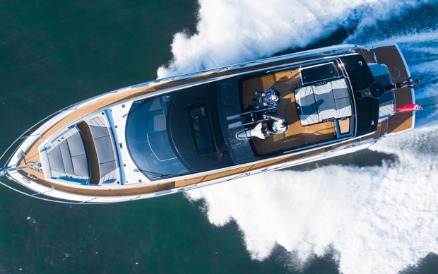 sunseeker-65-sport-yacht-southampton-boat-show-2021-aerial-view