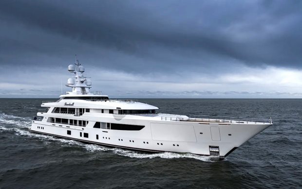 best-new-boats-fort-lauderdale-boat-show-2021-feadship-superyacht-boardwalk-running-shot