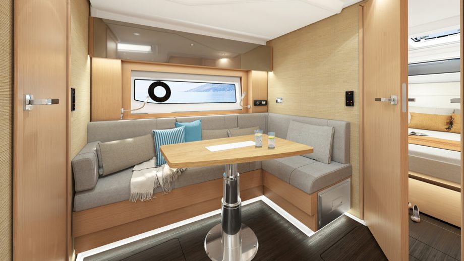 sealine-S390-first-look-interior-dinette