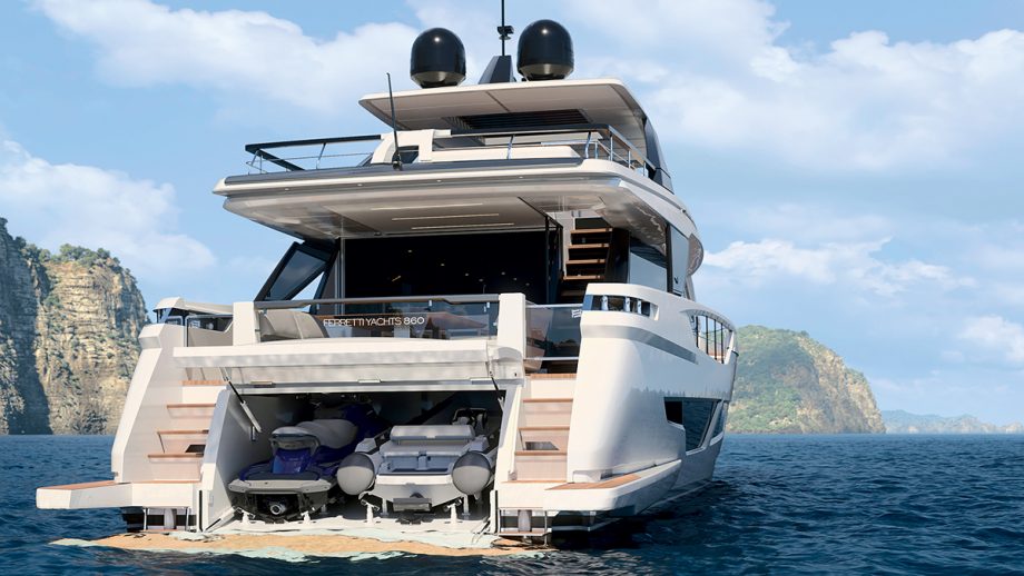 Ferretti-860-first-look-tender-garage