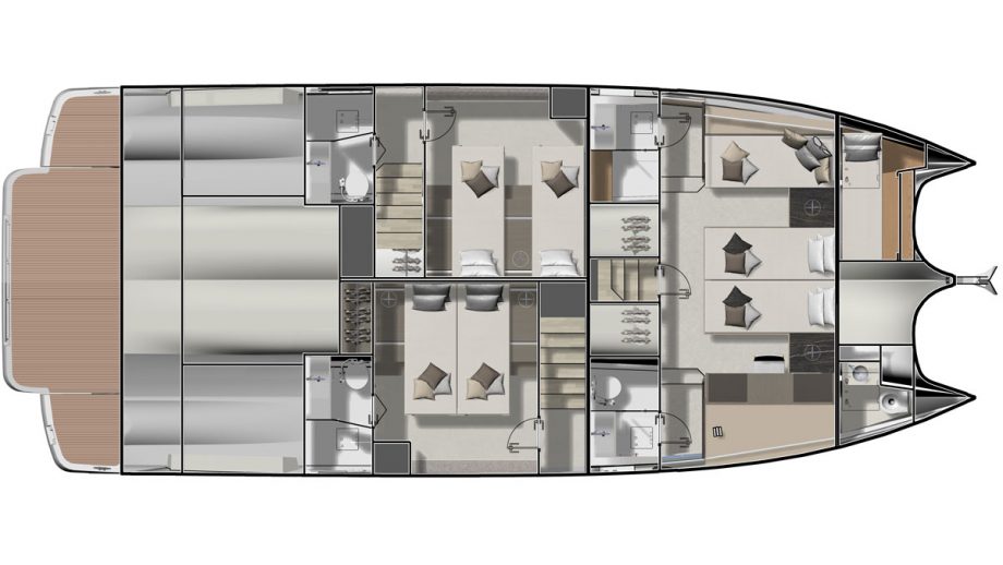 Prestige-M48-power-catamaran-first-look-layout-lower-deck-v2