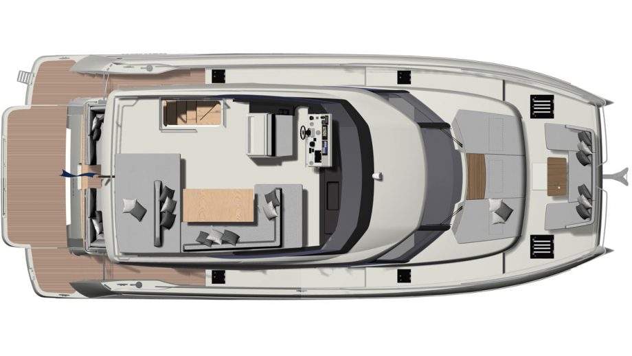 Prestige-M48-power-catamaran-first-look-layout-upper-deck