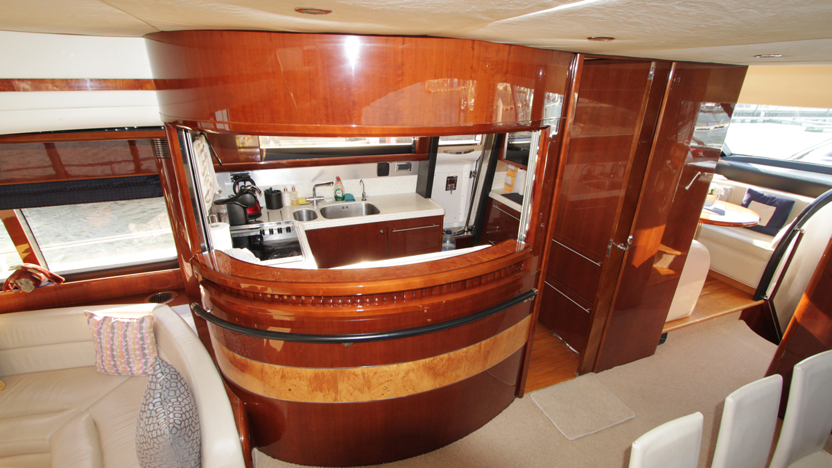 princess-23m-used-boat-report-galley