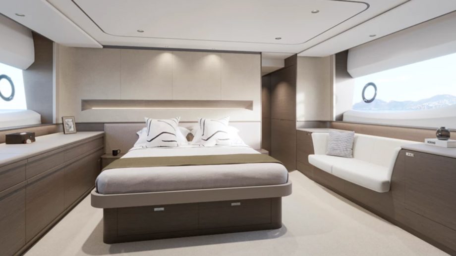 princess-f65-southampton-boat-show-2022-cabin