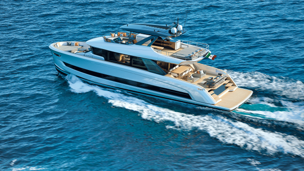 Italian style meets trawler yacht range and practicality in the Solaris Power 70