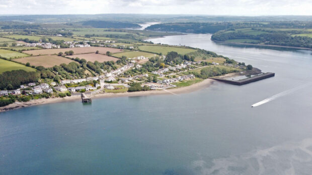 The location on the Cleddeau River where the boat collission happened between a motorboat and a kayaker