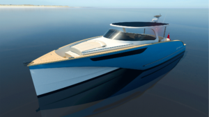 The e14 has a distinctive cathedral hull