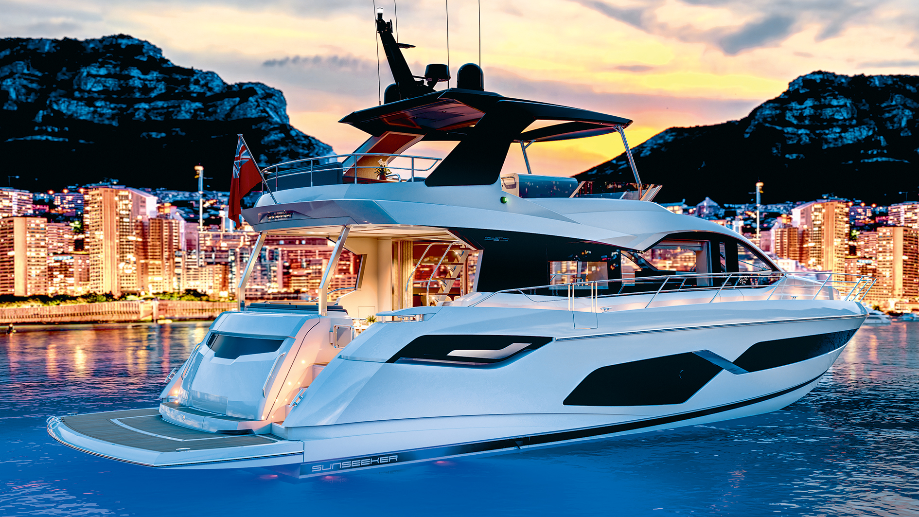  Marquet、YACHTS、海外版超希少レゾネ、新品額付 New Boats at Düsseldorf: Sunseeker Manhattan 68