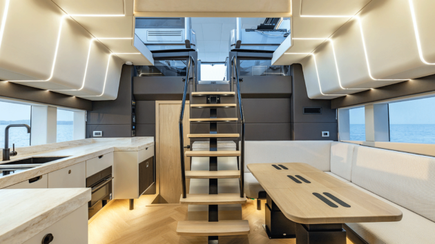 The lower lounge looks superb for extended cruises