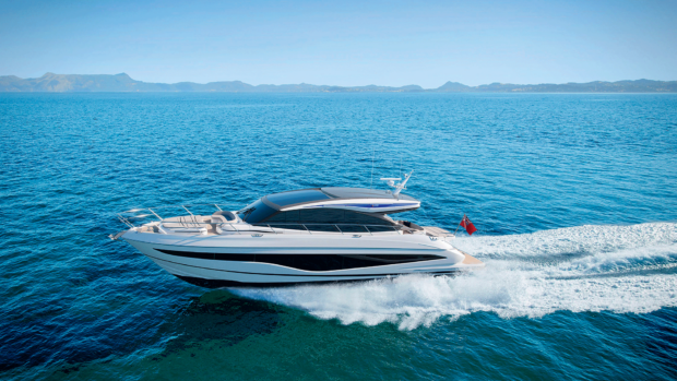 The Princess V65 render in the water