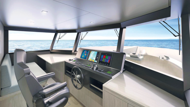 You can spec it with a helm on the flybridge too