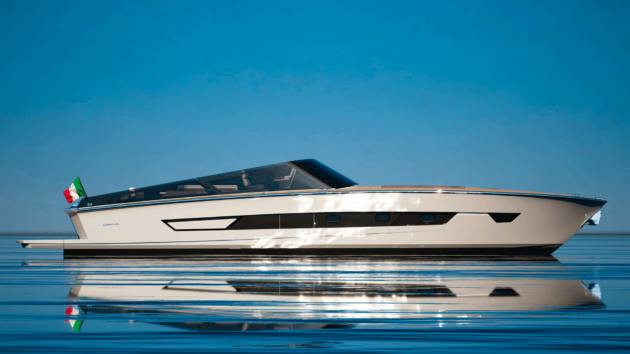 Side view render of the Itama 54