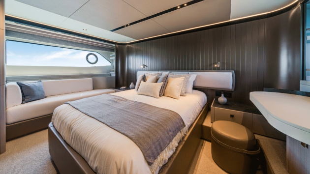 The owner's cabin comes with a private staircase
