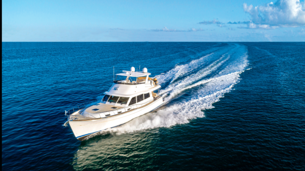 Grand Banks 54 in the water