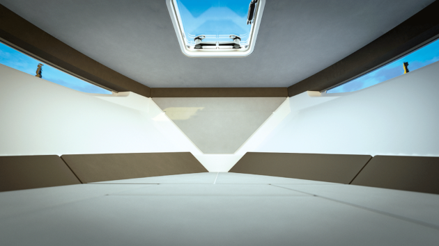 The new C-series hull provides proper integrated hull windows