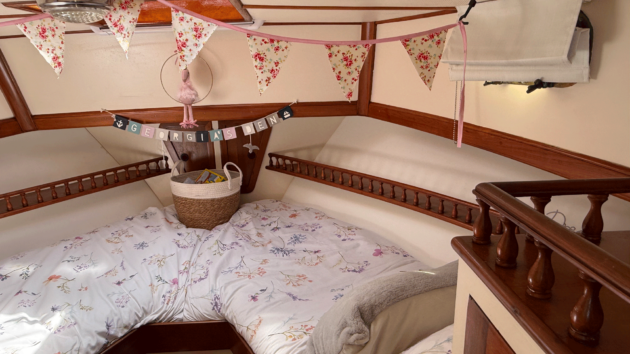 The forward cabin just needed a light refresh to brighten things up a bit