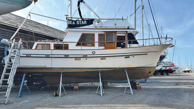 Sea Star’s sturdy displacement hull and single engine design make for a slow but very comfortable and efficient cruiser