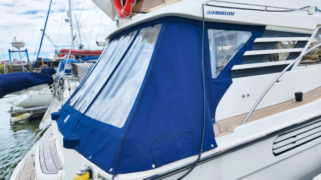 The cockpit canopy was another victim of Glen’s refit obsession, replaced by a new one with bigger windows