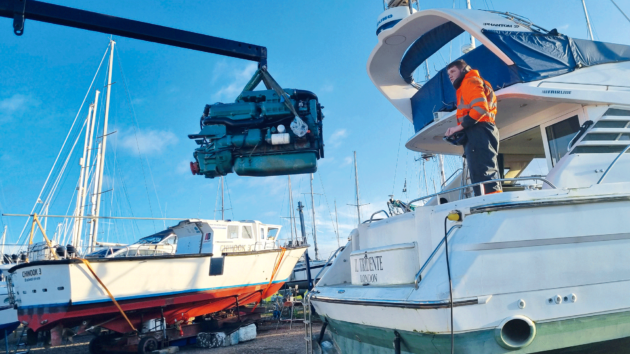 Removing the engines was a big worry but thanks to his new friend and contacts it all went remarkably smoothly