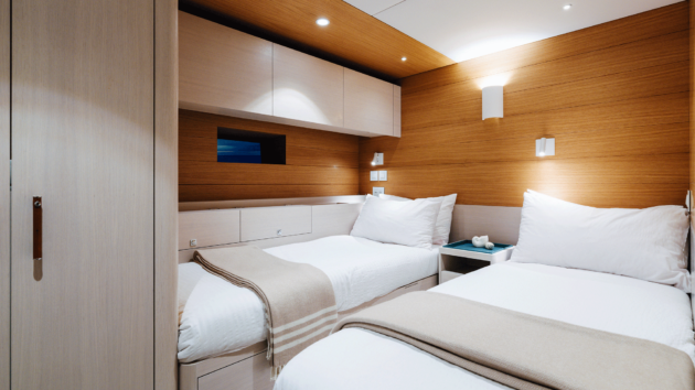 One of the two main guest cabins
