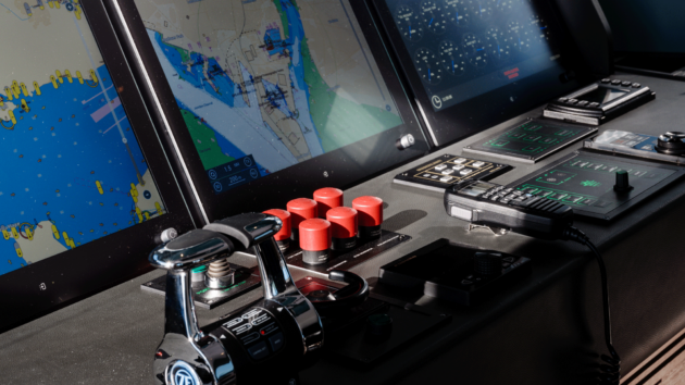 Tiny helm wheel and commercial spec radar share much in common with a ship