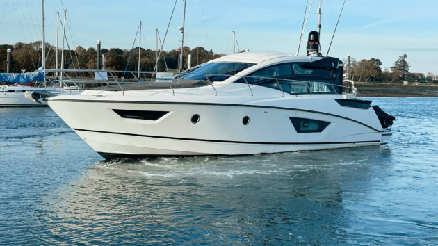 Playful mouldings and dynamic, asymmetrical hull windows make the GT46 look very cool
