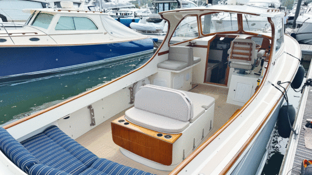 New Stidd captain’s chair and a back-to-back navigator’s seat add comfort and versatility 