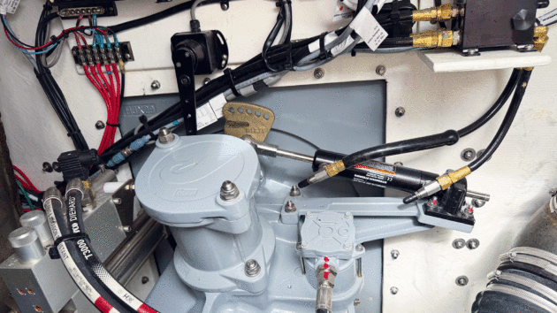 The new waterjet required a completely different transom mount