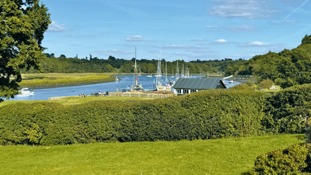 The view of the Beaulieu River from Buckler’s Hard 