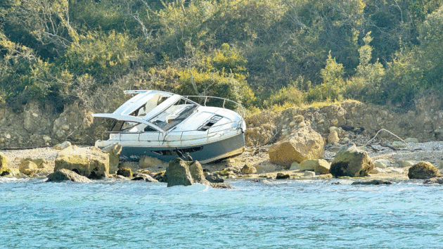This beached Sealine acts as a cautionary tale to other boaters