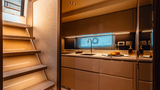 You can replace the galley with an extra bunk cabin if required