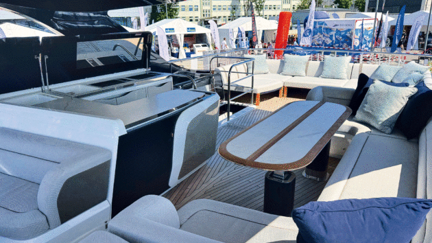 The flybridge is among the very best in class