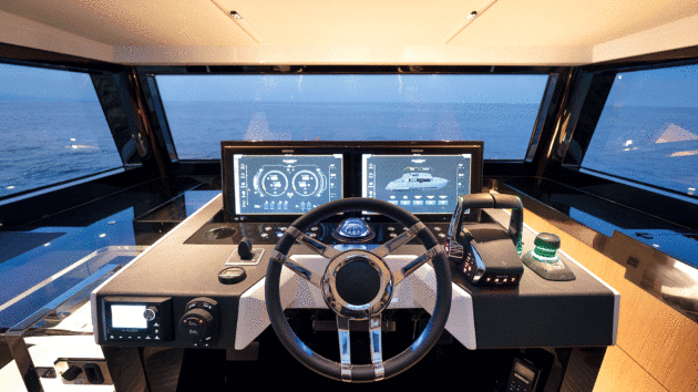 Four beefy engines, a joystick and twin side doors make the drive very simple