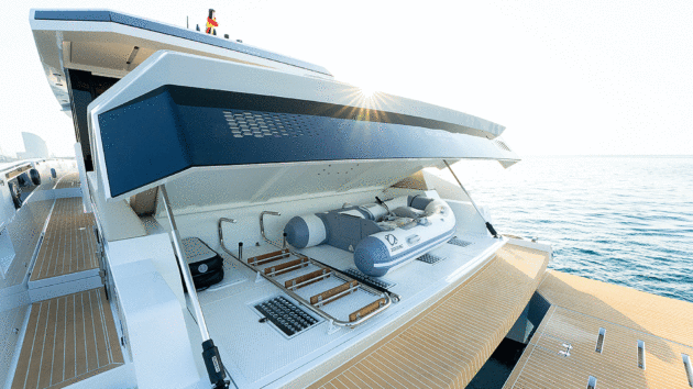 Tender space, like storage, is very well taken care of