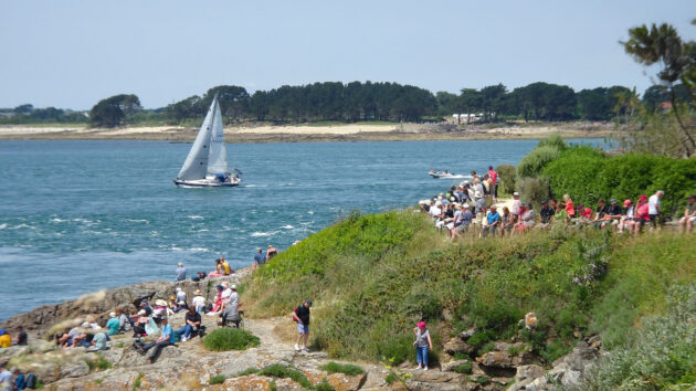 The Semaine du Golfe festival was heaving with people, boats, tents, bands and parades